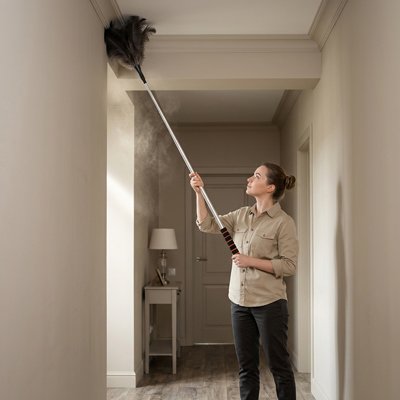 plumeau telescopique pour plafond
