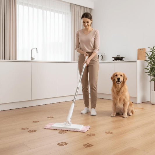 Balai serpillière pour nettoyer traces chien