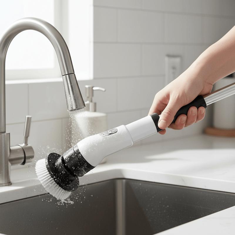 Brosse de nettoyage electrique levier brillant