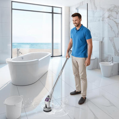 Brosse electrique nettoyage dans salle bain