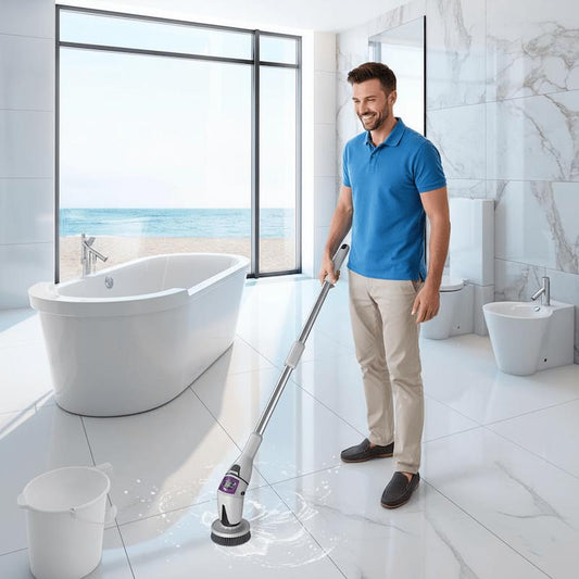 Brosse electrique nettoyage dans salle bain
