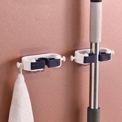 Accroche pour balai fixation murale adhésive