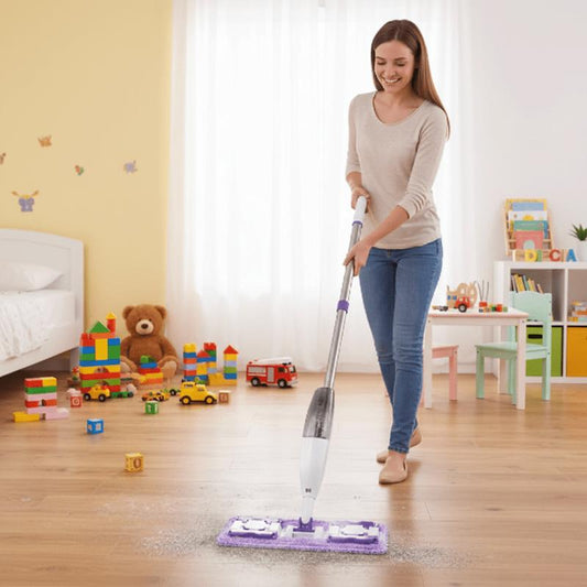 balai à vapeur chambre enfant propre