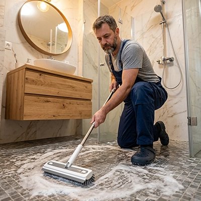 Balai brosse​ pour éliminer tâches