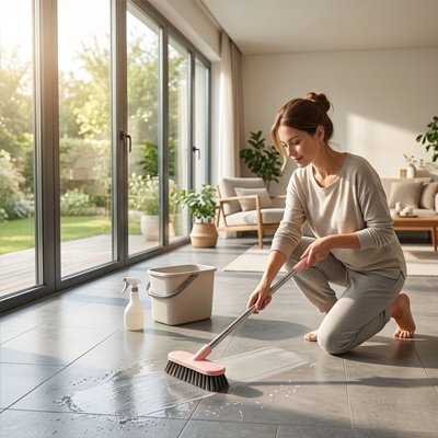 balai brosse pour plaisir du nettoyage