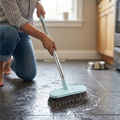 balai brosse salle bain éclatante