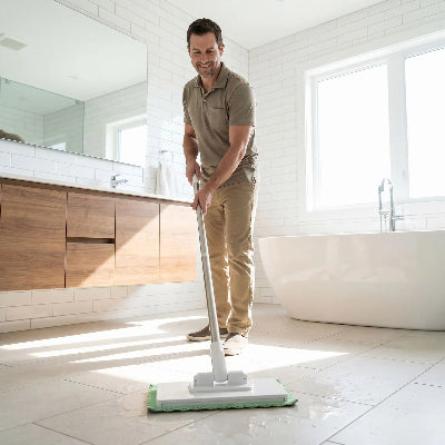 balai plat selfcleaning salle bain