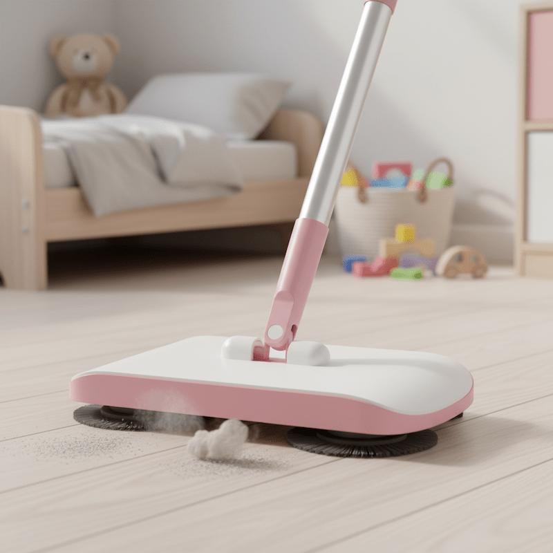 balai serpillière nettoyant chambre enfant
