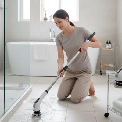 Brosse nettoyage électrique pour salle bain