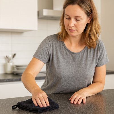 Chiffon en microfibre pour comptoir propre
