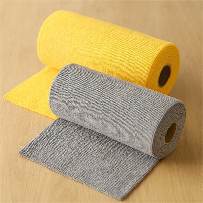 Chiffon microfibre en rouleaux