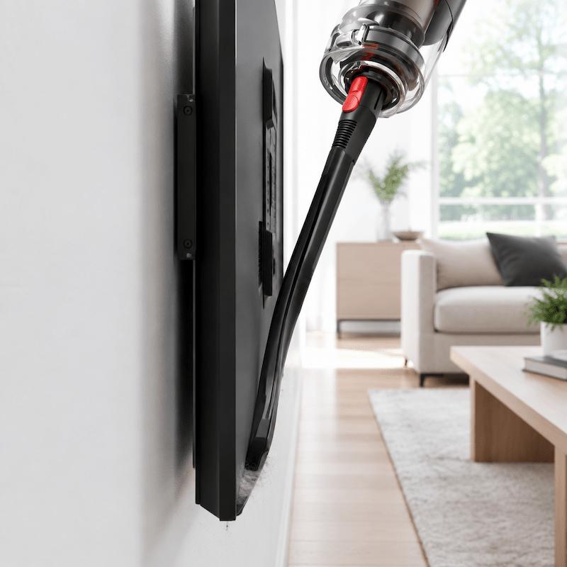embout aspirateur nettoyant derriere tv