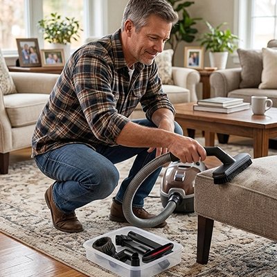 Embout aspirateur pour nettoyer canapé