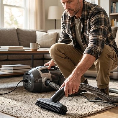 Embout aspirateur pour tapis propre