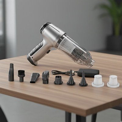Mini aspirateur avec accessoires
