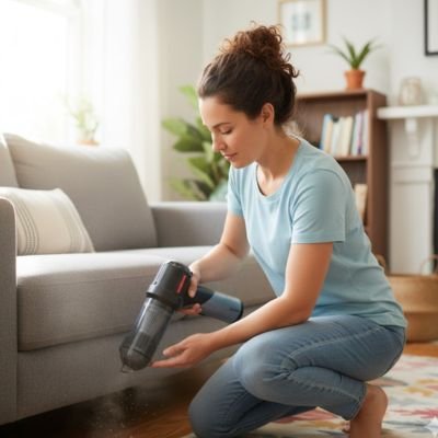 Mini aspirateur avec prise main légère