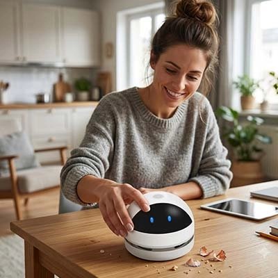 Mini aspirateur espace travail propre