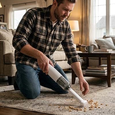 Mini aspirateur pour tapis propre
