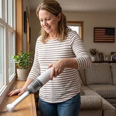 Mini aspirateur pratique au quotidien