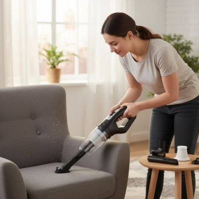 Mini aspirateur puissant pour nettoyage canapé