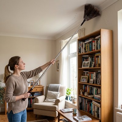plumeau telescopique nettoyage en hauteur