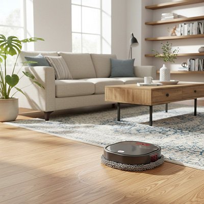 Robot nettoyeur sol pour gain temps