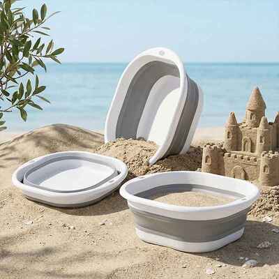 Seau d'eau pour sable