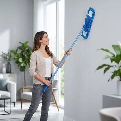Serpillère balai chenillemop nettoyae mur