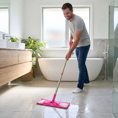 Serpillère balai chenillemop pour salle bain