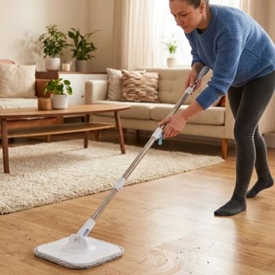 Serpillère EasyMop ramasse poussière