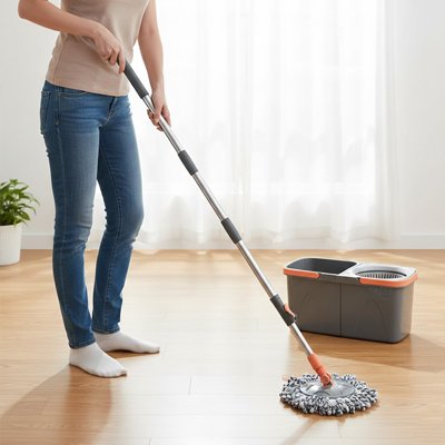 Serpillère et seau GreyMop sol propre